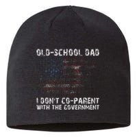 OldSchool Dad I don't coparent with the government Sustainable Beanie