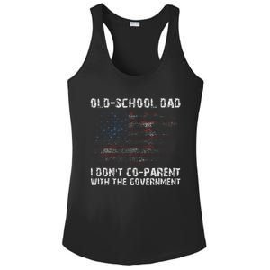 OldSchool Dad I don't coparent with the government Ladies PosiCharge Competitor Racerback Tank