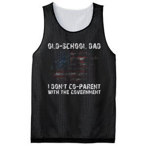 OldSchool Dad I don't coparent with the government Mesh Reversible Basketball Jersey Tank