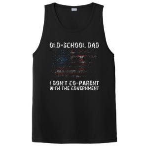 OldSchool Dad I don't coparent with the government PosiCharge Competitor Tank