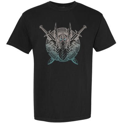 Odin Emblem Norse Mythology Valkyrie Garment-Dyed Heavyweight T-Shirt