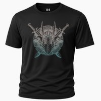 Odin Emblem Norse Mythology Valkyrie Cooling Performance Crew T-Shirt