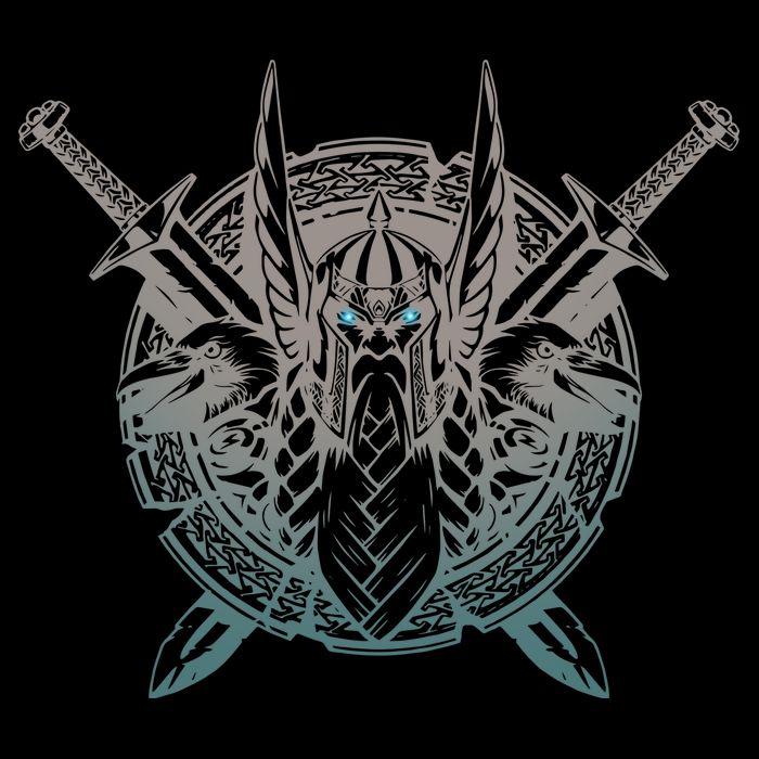 Odin Emblem Norse Mythology Valkyrie Cooling Performance Crew T-Shirt