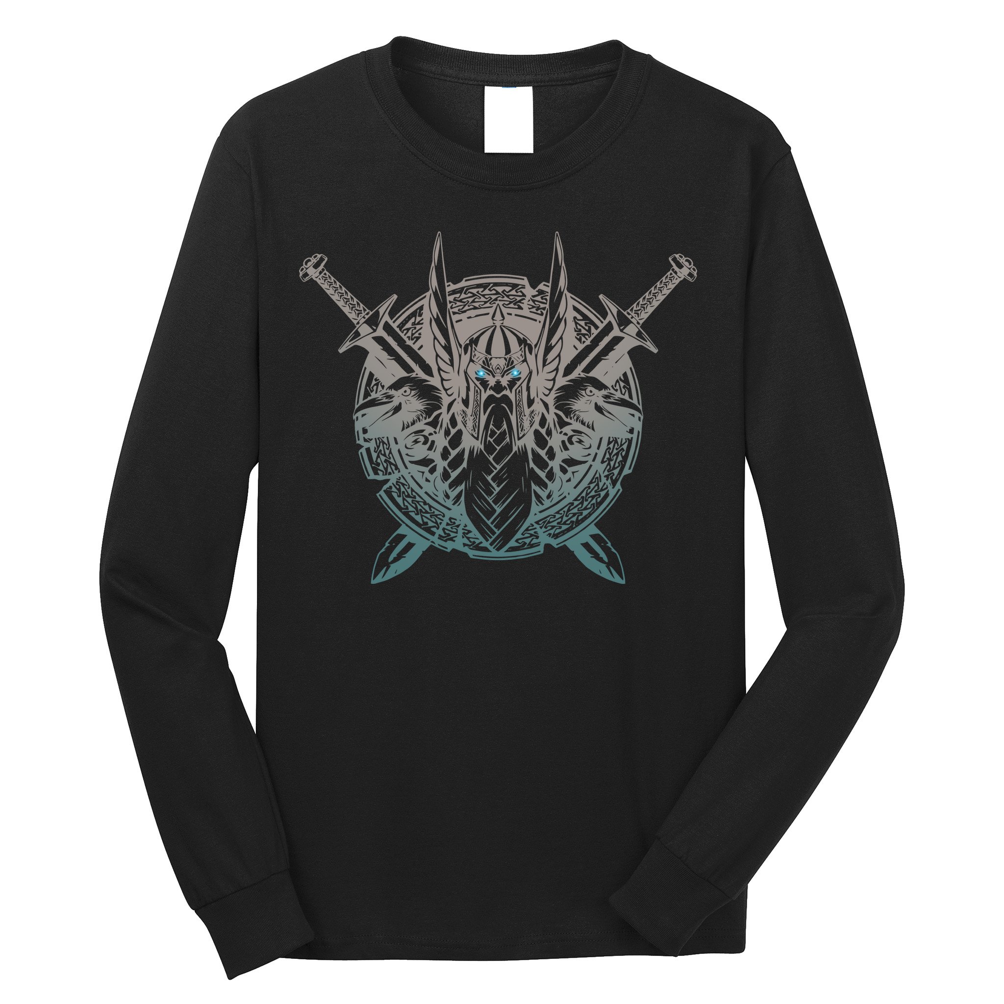 Odin Emblem Norse Mythology Valkyrie Long Sleeve Shirt