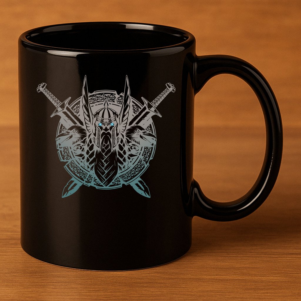 Odin Emblem Norse Mythology Valkyrie 11oz C Handle Ceramic Mug