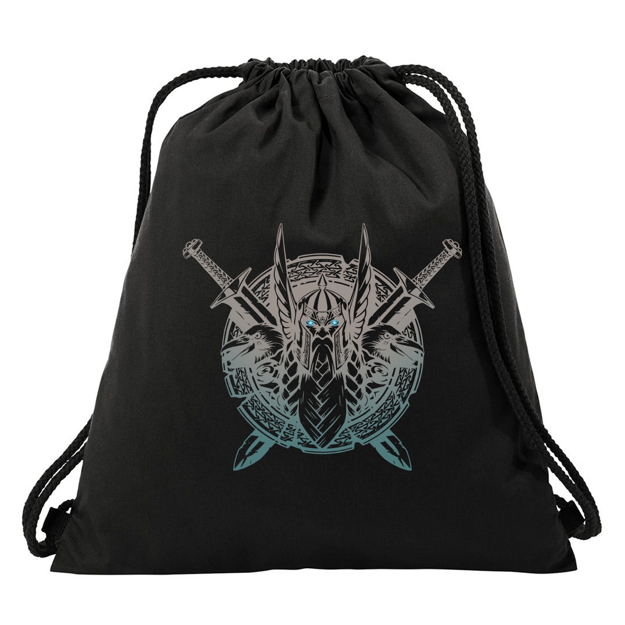 Odin Emblem Norse Mythology Valkyrie Drawstring Bag