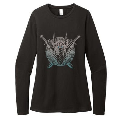 Odin Emblem Norse Mythology Valkyrie Womens CVC Long Sleeve Shirt