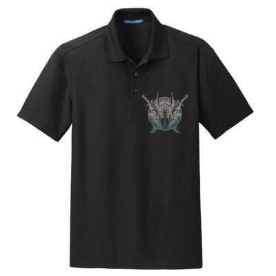 Odin Emblem Norse Mythology Valkyrie Dry Zone Grid Polo