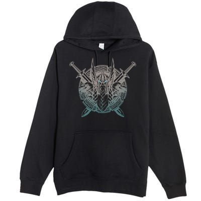 Odin Emblem Norse Mythology Valkyrie Premium Pullover Hoodie