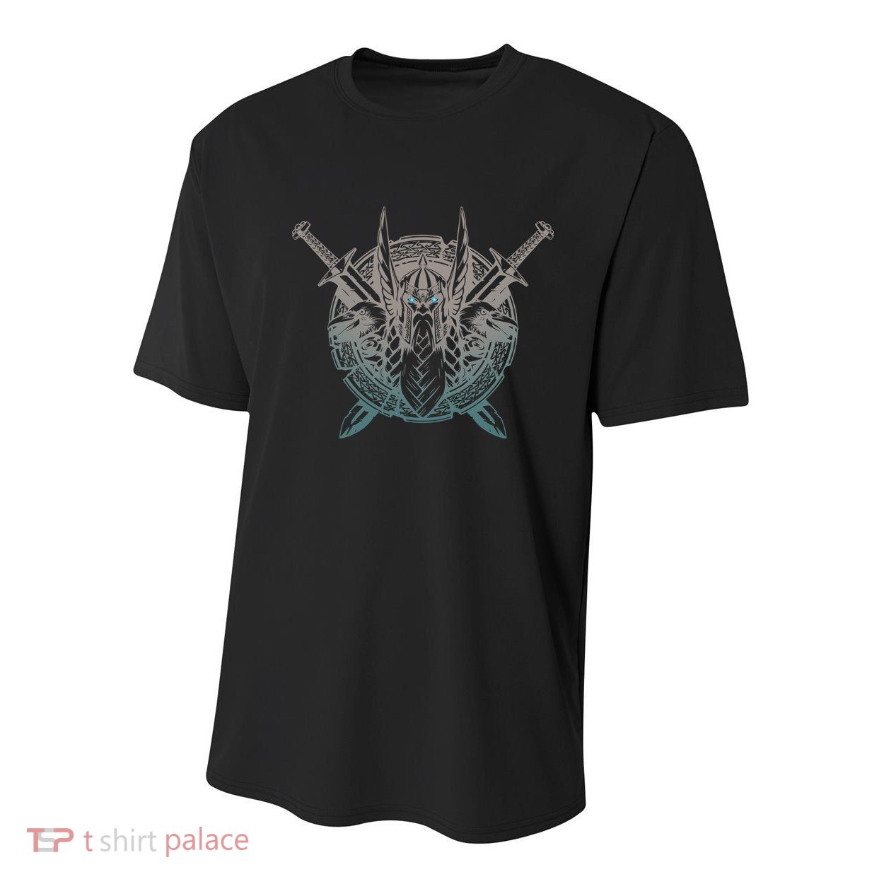 Odin Emblem Norse Mythology Valkyrie Youth Performance Sprint T-Shirt