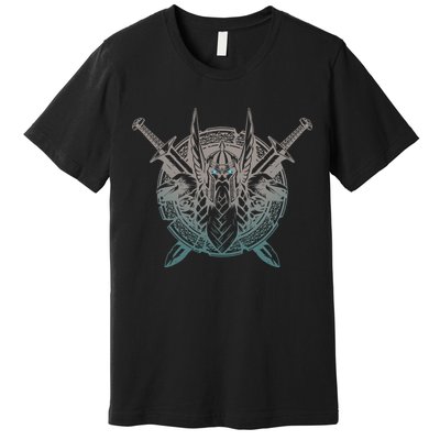Odin Emblem Norse Mythology Valkyrie Premium T-Shirt