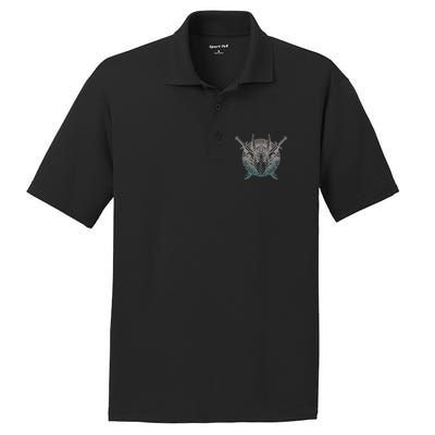 Odin Emblem Norse Mythology Valkyrie PosiCharge RacerMesh Polo