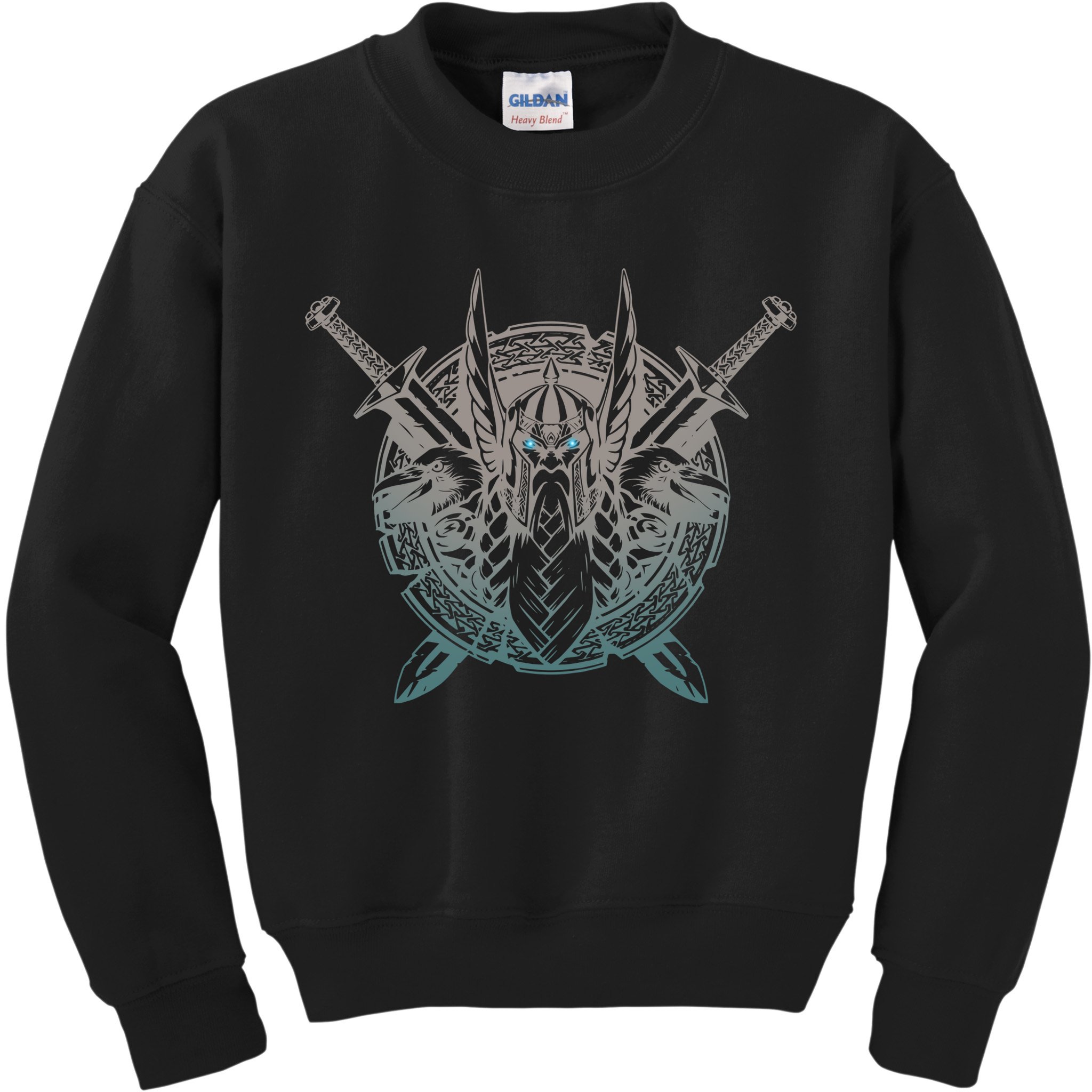 Odin Emblem Norse Mythology Valkyrie Kids Sweatshirt