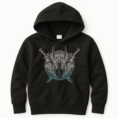 Odin Emblem Norse Mythology Valkyrie Kids Hoodie