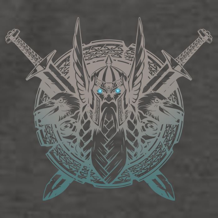 Odin Emblem Norse Mythology Valkyrie Vector Backpack
