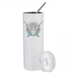 Odin Emblem Norse Mythology Valkyrie Stainless Steel Tumbler