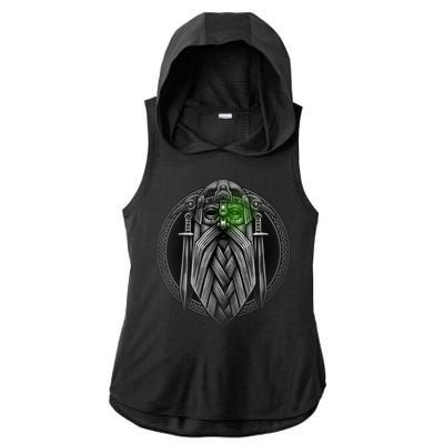 Odins Wrath Ladies PosiCharge Tri-Blend Wicking Draft Hoodie Tank