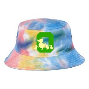 Oregon Duck Letter O Funny Oregon Yellow Duck Tie Dye Newport Bucket Hat