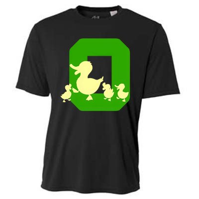 Oregon Duck Letter O Funny Oregon Yellow Duck Cooling Performance Crew T-Shirt