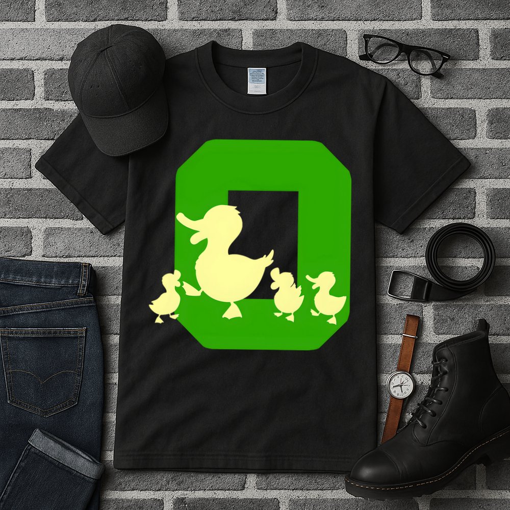 Oregon Duck Letter O Funny Oregon Yellow Duck Tall T-Shirt
