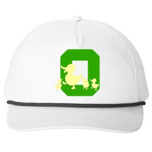 Oregon Duck Letter O Funny Oregon Yellow Duck Snapback Five-Panel Rope Hat