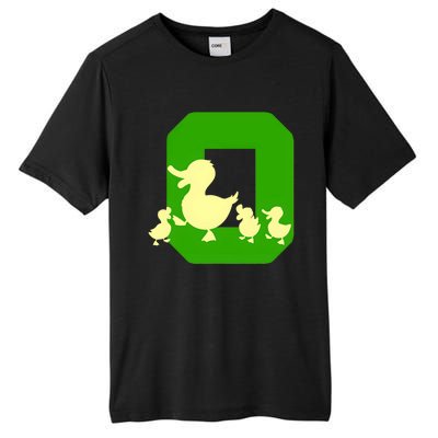 Oregon Duck Letter O Funny Oregon Yellow Duck Tall Fusion ChromaSoft Performance T-Shirt