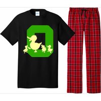 Oregon Duck Letter O Funny Oregon Yellow Duck Pajama Set