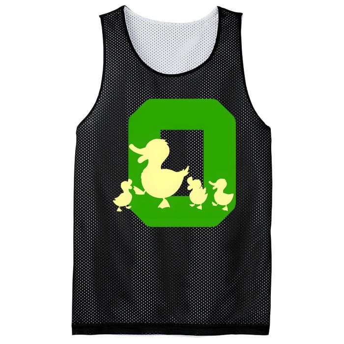 Oregon Duck Letter O Funny Oregon Yellow Duck Mesh Reversible Basketball Jersey Tank