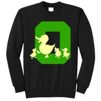 Oregon Duck Letter O Funny Oregon Yellow Duck Tall Sweatshirt