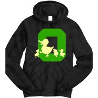 Oregon Duck Letter O Funny Oregon Yellow Duck Tie Dye Hoodie