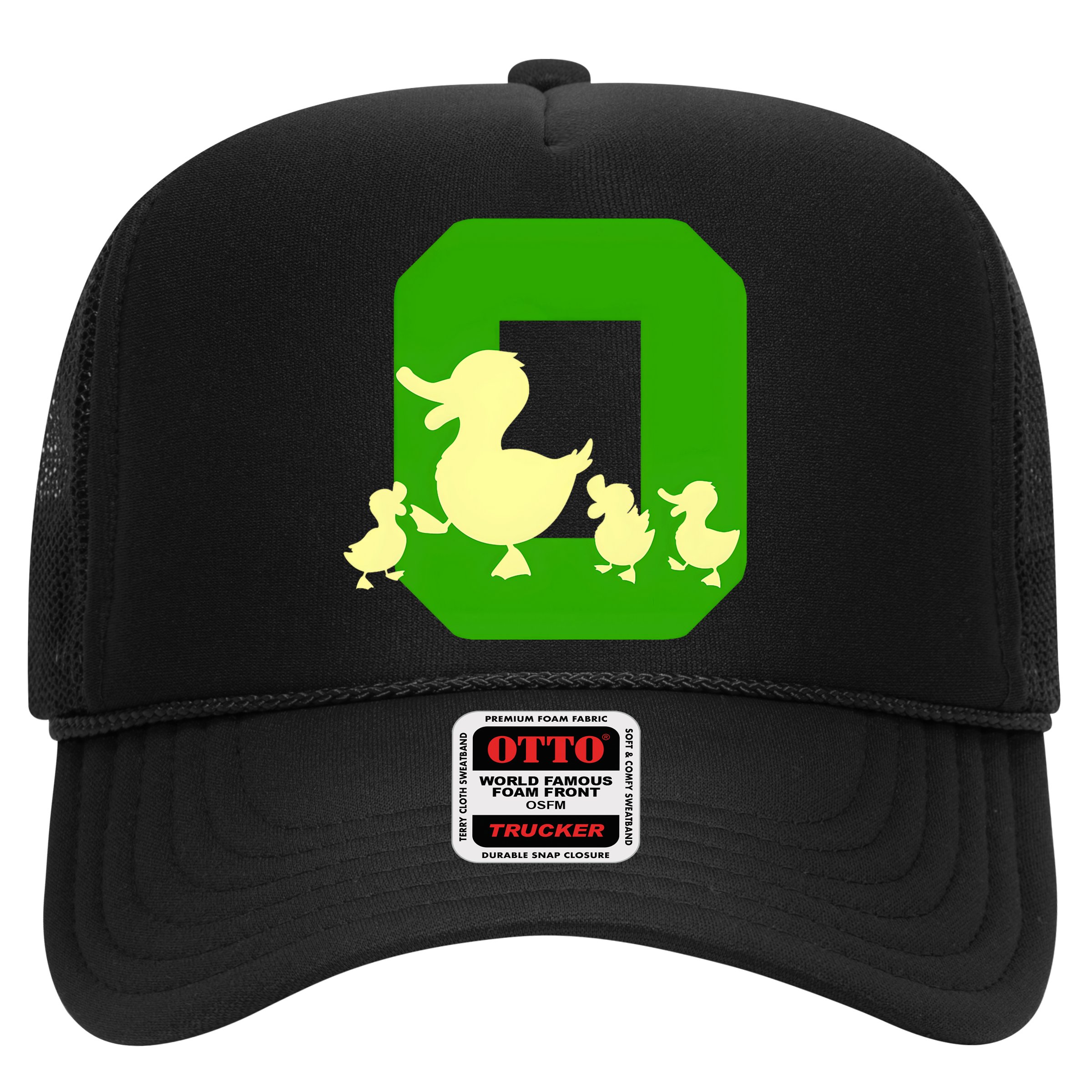 Oregon Duck Letter O Funny Oregon Yellow Duck Hat