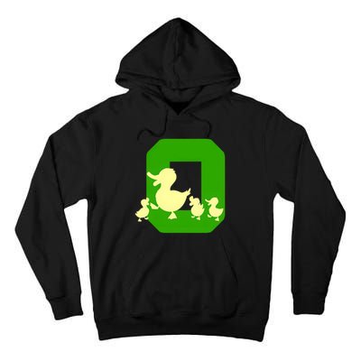 Oregon Duck Letter O Funny Oregon Yellow Duck Tall Hoodie