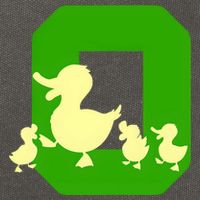 Oregon Duck Letter O Funny Oregon Yellow Duck Cotton Canvas Backpack