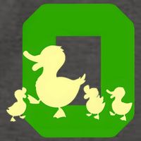 Oregon Duck Letter O Funny Oregon Yellow Duck Vector Backpack