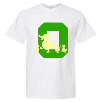 Oregon Duck Letter O Funny Oregon Yellow Duck Garment-Dyed Heavyweight T-Shirt