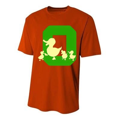 Oregon Duck Letter O Performance Sprint T-Shirt