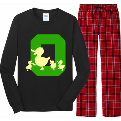 Oregon Duck Letter O Long Sleeve Pajama Set