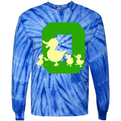 Oregon Duck Letter O Tie-Dye Long Sleeve Shirt