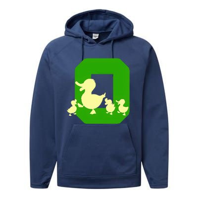 Oregon Duck Letter O Performance Fleece Hoodie