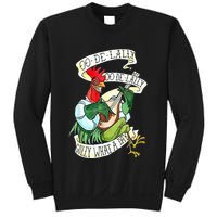 OO DE LALLY GOLLY What A Day Rooster Playing Guitar Sweatshirt