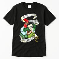 OO DE LALLY GOLLY What A Day Rooster Playing Guitar Tall T-Shirt