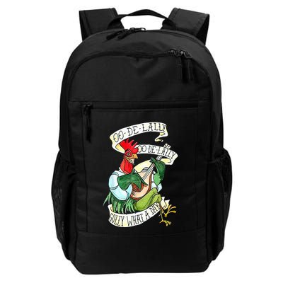 OO DE LALLY GOLLY What A Day Rooster Playing Guitar Backpack