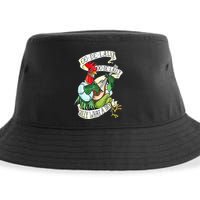 OO DE LALLY GOLLY What A Day Rooster Playing Guitar Sustainable Bucket Hat