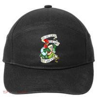 OO DE LALLY GOLLY What A Day Rooster Playing Guitar 7-Panel Snapback Hat