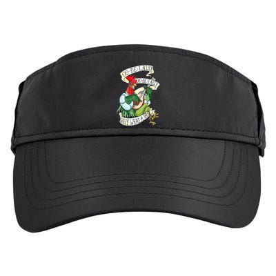 OO DE LALLY GOLLY What A Day Rooster Playing Guitar Adult Drive Performance Visor