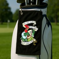 OO DE LALLY GOLLY What A Day Rooster Playing Guitar Golf Towel