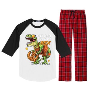 Oktoberfest Dinosaur Lederhosen Bavarian Costume Raglan Sleeve Pajama Set