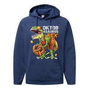 Oktoberfest Dinosaur Lederhosen Bavarian Costume Performance Fleece Hoodie