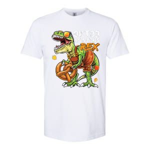 Oktoberfest Dinosaur Lederhosen Bavarian Costume Softstyle CVC T-Shirt