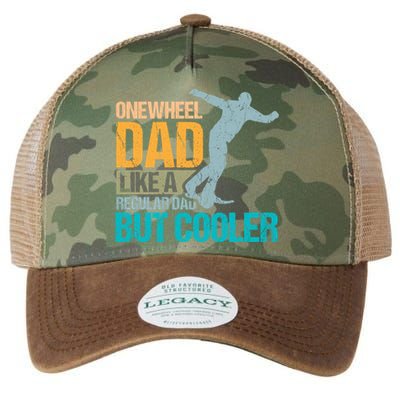 Onewheel Dad Like A Regular Dad But Cooler Fathers Day Gift Legacy Tie Dye Trucker Hat